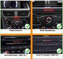 RÁDIO NAVIGÁCIA GPS AUDI A4 B8 / A5 2009-2016 ANDROID 12,3 PALCOVÝ CARPLAY Porty AUX mini-jack RCA predzosilňovač (predzosilňovač) RCA Sub-out (subwoofer) USB