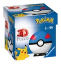 Ravensburger Pokemon синий 3D шар-пазл 54 детали 11265