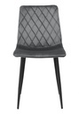Čalúnená stolička Dexter Velvet grafitová Šírka nábytku 45 cm
