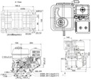 MOTOR LONCIN G390F-I SPAĽOVACÍ BENZIN 13 HP 25.4mm MOTOR AKO HONDA GX Model G390F