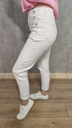M. Sara Nohavice Džínsy Ženy Biele Boyfriend veľkosť XL Dominujúca farba biela