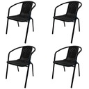 Комплект из 4 садовых стульев - комплект ФЛОРА