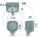 PROJECTEUR LED 7001 12/24V 110X85MM IP66/68 5830LMphoto 11