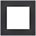 SIMON 10 Ramka maskująca pojedyncza poziom pion 1-krotna czarna mat