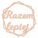 Надпись «Вместе Лучше» шестигранник 30см свадьба