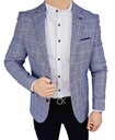 Мужской пиджак в сине-белую клетку 3524 - 56