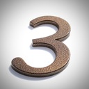 НОМЕР ДОМА, НОМЕРА ДОМА, АНТИЧНЫЕ КОРИЧНЕВЫЕ БУКВЫ