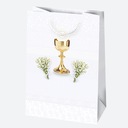 Декоративная сумка Чаша для причастия из ландышей 29х40х12см