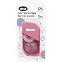 ЛЕНТА ШКОЛЬНАЯ КОРРЕКЦИОННАЯ 5 мм х 12 м РОЗОВАЯ РЕКСУС