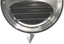 Czerpnia powietrza Wyrzutnia ścienna Kratka wentylacyjna CNC 100 + okapnik Kolor dominujący srebrny