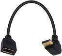 Угловой адаптер DisplayPort DP M/F UPPER, 0,3 м