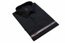 Рубашка мужская 50/51 LARGE, черная, длинный рукав, большой размер