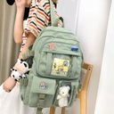 cute backpacks backpack girls women student green Model śliczne plecaki dla nastolatków gimnazjum o dużej