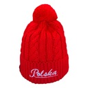 ПОЛЬСКАЯ ЖЕНСКАЯ ЗИМНЯЯ ШАПКА С ПОМПОНОМ НОВАЯ