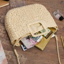 Большая корзина цвета экрю Женская летняя сумка в стиле бохо модная корзина-мессенджер
