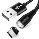 МАГНИТНЫЙ СВЕТОДИОДНЫЙ КАБЕЛЬ ТИПА C ЗАРЯДКА USB 5А ДАННЫЕ