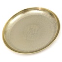 ЗОЛОТОЙ МЕТАЛЛИЧЕСКИЙ ПОДНОС 33см С ДЕКОРИРОВАННОЙ ТАРЕЛКОЙ STRONG 30