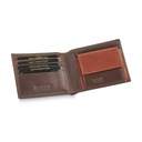 BETLEWSKI Мужской маленький кожаный кошелек, монетница, RFID кожа, коричневый