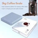 Cyfrowa skala kawy z Timer LED Screen Espresso Scale Wbudowana XQ