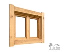 НЕПОДВИЖНОЕ ДЕРЕВЯННОЕ ОКНО 100/100 см
