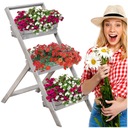 ДЕРЕВЯННАЯ ПОДСТАВКА ДЛЯ ЦВЕТОВ ЛЕСТНИЦА ПОДСТАВКА ДЛЯ ЦВЕТОВ ПОЛЬСКИЙ ПРОДУКТ СЕРЫЙ