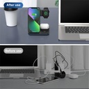 Зарядная станция 3 в 1 для Apple Watch Airpods iPhone + адаптер питания 25 Вт