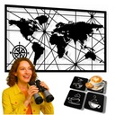 3D АЖУРНАЯ ЖИВОПИСЬ XXL КАРТА МИРА ОТДЕЛКА НАСТЕННОЙ ПАНЕЛИ + БЕСПЛАТНО