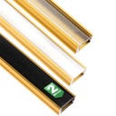 Алюминиевый профиль для светодиодных лент SURFACE MOUNTED GOLD, 2м