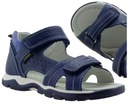 SKÓRZANE SANDAŁY CHŁOPIĘCE BUTY DZIECIĘCE SANDAŁKI NA RZEPY R. 30