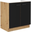 Комплект кухонной мебели Modena Black Artisan со столешницей MRO-MIL