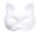 МАСКА ДЛЯ КРАСКИ УКРАШЕНИЙ БЕЛАЯ КОШКА КОТ УШИ