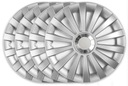 Колпаки Meridian Silver Ring, 16 дюймов, серебристые, комплект из 4 шт., универсальные