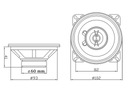 Simply Audio MX-402 Reproduktor do auta 100mm 10cm Konštrukcia obojsmerná