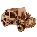 Drevené 3D puzzle Mechanické pretekárske auto 3 Wooden.City Zbierka SuperFast