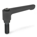 DŹWIGNIA RĘKOJEŚĆ 30mm ŚRUBA M4X25 CZARNY
