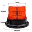 FARO KOGUT COLOR NARANJA DIODO LUMINOSO LED BLYSKOWA DE VIAJE ADVERTENCIA AL MAGNES 12-24V 