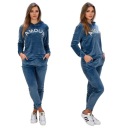 WE342, L/XL, МОДНЫЙ КОМПЛЕКТ ВЕЛЮРОВОГО СПОРТИВНОГО КОМПЛЕКСА