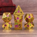 ИЛЛЮЗОРНЫЕ ХЛОПЬЯ НАБОР ИЗ 7 МЕТАЛЛИЧЕСКИХ RPG КУБИКОВ