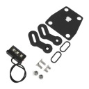 SUPPORT CADRE DE PLAQUE D'IMMATRICULATION MOTOCYCLETTE AVEC ZAMIENNIKIEM FEUX 3LED DWphoto 7