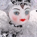 Model bábiky Clown Porcelánová bábika Bábika Harlekin Ideálna pre Materiál drevo