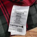 CARHARTT Emea Hubbard Plaid Koszula Slim w Kratkę Logowana r. XL Wzór dominujący kratka