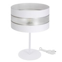 STOŁOWA LAMPKA NOCNA GABINETOWA ABAŻUR W PASKI 30 CM