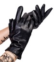 Zateplené dámske rukavice z prírodnej kože s mašličkou - Rovicky XL Názov farby výrobcu CZARNY