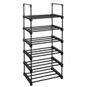 Модульная полка для обуви, металлическая подставка, 6 полок