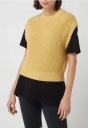 ЖЕНСКИЙ ВЯЗАНЫЙ ЖИЛЕТ S.OLIVER ЖЕЛТЫЙ