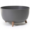 Вазон-чаша ROMA 47х27 на ножках Антрацит