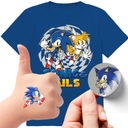 НАБОР 3В1 ДЕТСКАЯ ФУТБОЛКА ТАТУ НАКЛЕЙКИ SONIC 116 КАЧЕСТВО