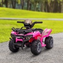 Quad Електричний для дітей Транспортний засіб ATV Дитячий автомобіль Авто LED Рожевий