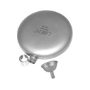 Titanium Hip Flask Drink Bottle Round Lightweight Leakproof for with Funnel