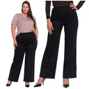 KLASYCZNE SPODNIE DAMSKIE WYSOKI STAN I PROSTA NOGAWKA ELEGANCKIE MORAJ XXL